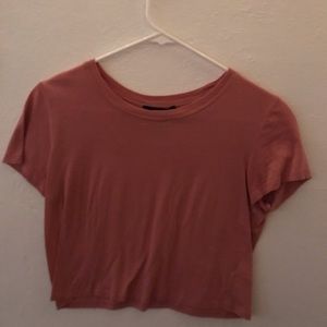 F21 Dull Rose Crop Top